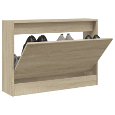 vidaXL sonoma-tölgy színű szerelt fa cipőszekrény 80 x 21 x 57 cm bútor