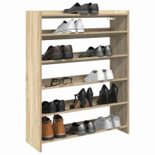 vidaXL sonoma tölgy színű szerelt fa cipőtartó 80x25x100 cm bútor