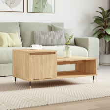 vidaXL sonoma tölgy színű szerelt fa dohányzóasztal 100 x 50 x 45 cm bútor