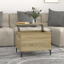 vidaXL sonoma tölgy színű szerelt fa dohányzóasztal 60x44,5x45 cm bútor