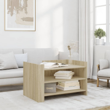 vidaXL sonoma tölgy színű szerelt fa dohányzóasztal 80 x 50 x 50 cm bútor