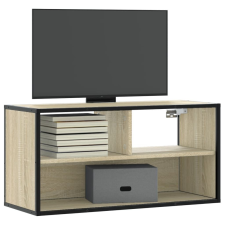 vidaXL sonoma tölgy színű szerelt fa és fém TV-szekrény 80x31x39,5 cm bútor