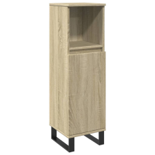 vidaXL sonoma tölgy színű szerelt fa fürdőszobaszekrény 30x30x100 cm (849672) fürdőszoba bútor