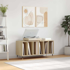 vidaXL sonoma tölgy színű szerelt fa hanglemezszekrény 100x38x48 cm bútor