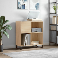 vidaXL sonoma tölgy színű szerelt fa hanglemezszekrény 84,5x38x89 cm bútor
