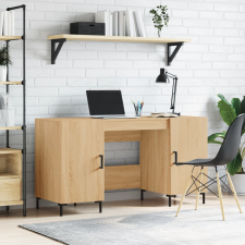 vidaXL sonoma tölgy színű szerelt fa íróasztal 140 x 50 x 75 cm íróasztal