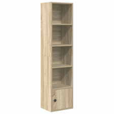 vidaXL sonoma tölgy színű szerelt fa könyvszekrény 31x24x127 cm (860348) bútor