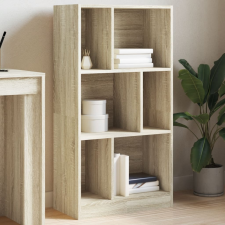 vidaXL sonoma tölgy színű szerelt fa könyvszekrény 57x28,5x107,5 cm bútor