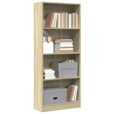 vidaXL sonoma tölgy színű szerelt fa könyvszekrény 60 x 24 x 143 cm bútor