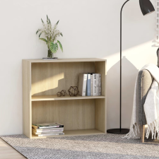 vidaXL sonoma tölgy színű szerelt fa könyvszekrény 80x30x76,5 cm bútor