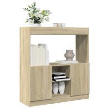 vidaXL sonoma tölgy színű szerelt fa magasszekrény 92 x 33 x 100 cm bútor