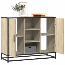 vidaXL sonoma tölgy színű szerelt fa tálalóasztal 92 x 35 x 76 cm bútor