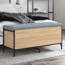 vidaXL Sonoma tölgy színű szerelt fa tárolópad 102 x 42 x 45 cm bútor