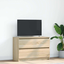 vidaXL sonoma tölgy színű szerelt fa TV-szekrény 80x35x54 cm bútor