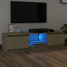 vidaXL sonoma tölgy színű TV-szekrény LED-lámpákkal 140 x 40 x 35,5 cm bútor