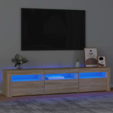 vidaXL sonoma-tölgy színű TV-szekrény LED-lámpákkal 180x35x40 cm bútor