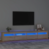vidaXL Sonoma tölgy színű TV-szekrény LED-lámpákkal 240x35x40 cm