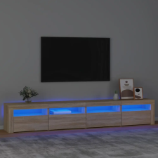 vidaXL Sonoma tölgy színű TV-szekrény LED-lámpákkal 240x35x40 cm bútor