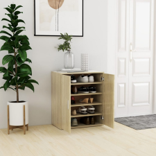 vidaXL Sonoma-tölgyszínű forgácslap cipősszekrény 60 x 35 x 70 cm bútor