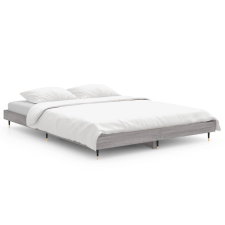 vidaXL sonoma tölgyszínű szerelt fa ágykeret 135 x 190 cm (832187) ágy és ágykellék