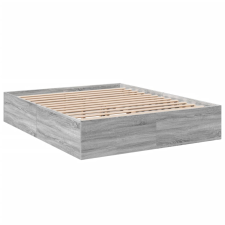 vidaXL sonoma tölgyszínű szerelt fa ágykeret 160 x 200 cm (3281005) ágy és ágykellék