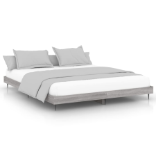 vidaXL sonoma tölgyszínű szerelt fa ágykeret 160 x 200 cm (832235) ágy és ágykellék