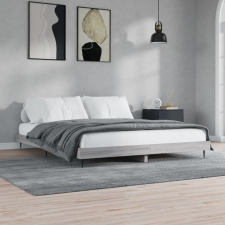 vidaXL sonoma tölgyszínű szerelt fa ágykeret 200 x 200 cm ágy és ágykellék