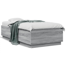 vidaXL sonoma tölgyszínű szerelt fa ágykeret 75 x 190 cm ágy és ágykellék