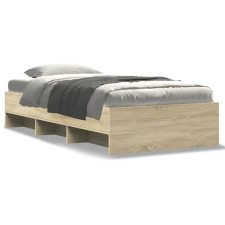 vidaXL sonoma tölgyszínű szerelt fa ágykeret 75 x 190 cm ágy és ágykellék