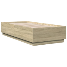 vidaXL sonoma tölgyszínű szerelt fa ágykeret 90 x 200 cm (3209725) ágy és ágykellék