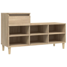 vidaXL sonoma-tölgyszínű szerelt fa cipőszekrény 102x36x60 cm (821207) bútor