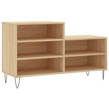 vidaXL sonoma-tölgyszínű szerelt fa cipőszekrény 102x36x60 cm (831391) bútor