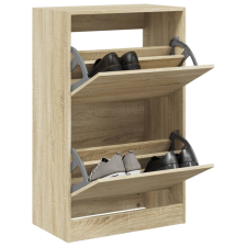 vidaXL sonoma-tölgyszínű szerelt fa cipőszekrény 60 x 34 x 96,5 cm bútor