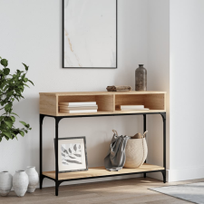 vidaXL Sonoma-tölgyszínű szerelt fa dohányzóasztal 100 x 30,5 x 75 cm bútor