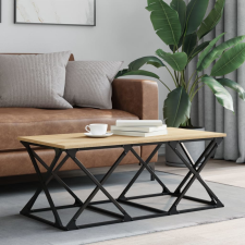 vidaXL sonoma-tölgyszínű szerelt fa dohányzóasztal 100 x 49 x 40 cm bútor