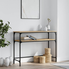 vidaXL sonoma-tölgyszínű szerelt fa dohányzóasztal 100x35,5x75 cm bútor