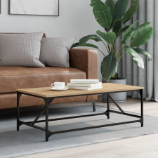vidaXL sonoma-tölgyszínű szerelt fa dohányzóasztal 100x50x35 cm bútor