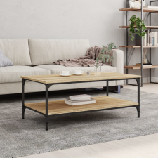 vidaXL sonoma-tölgyszínű szerelt fa dohányzóasztal 100x55x40 cm bútor