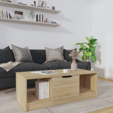 vidaXL sonoma-tölgyszínű szerelt fa dohányzóasztal 102 x 50 x 36 cm bútor