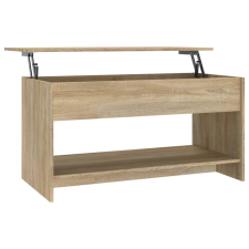 vidaXL sonoma-tölgyszínű szerelt fa dohányzóasztal 102x50x52,5 cm (809650) bútor