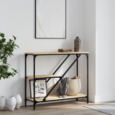 vidaXL sonoma-tölgyszínű szerelt fa dohányzóasztal 88,5x30x75 cm bútor