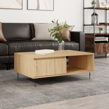 vidaXL sonoma-tölgyszínű szerelt fa dohányzóasztal 90 x 60 x 35 cm bútor