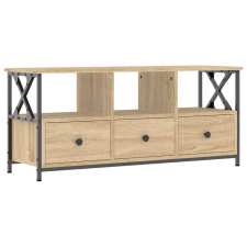 vidaXL sonoma tölgyszínű szerelt fa és vas TV-szekrény 102x33x45 cm (831789) bútor