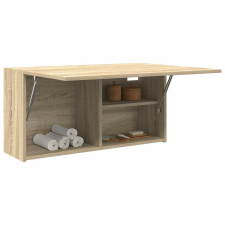 vidaXL sonoma tölgyszínű szerelt fa fali fürdőszobaszekrény 80x25x40cm fürdőszoba bútor