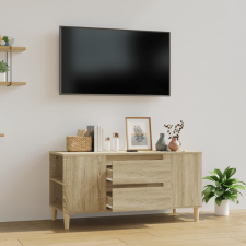 vidaXL sonoma-tölgyszínű szerelt fa fali TV-szekrény 102x44,5x50 cm bútor