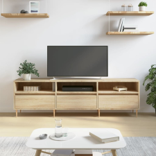 vidaXL sonoma-tölgyszínű szerelt fa fali TV-szekrény 150x30x44,5 cm bútor
