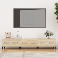 vidaXL sonoma-tölgyszínű szerelt fa fali TV-szekrény 150x34,5x30 cm bútor