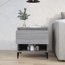 vidaXL sonoma-tölgyszínű szerelt fa kisasztal 50 x 46 x 50 cm bútor
