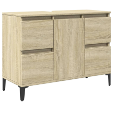vidaXL sonoma-tölgyszínű szerelt fa mosdószekrény 80 x 33 x 60 cm (849666) fürdőszoba bútor