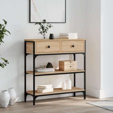 vidaXL sonoma-tölgyszínű szerelt fa tálalóasztal 72,5x25x75 cm bútor